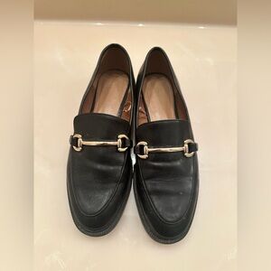 H&M Classic Black Bit Loafers Lug Sole - Size 37